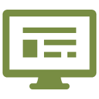 Computer monitor icon